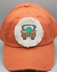 Fall Leopard Pumpkin Truck Patch Hat