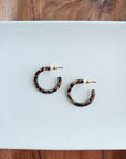 Cam Mini - Brown Shimmer Earrings