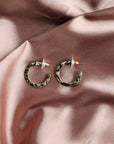 Cam Mini - Brown Shimmer Earrings