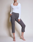 Fabina Bamboo Simple Tie Front Cardigan