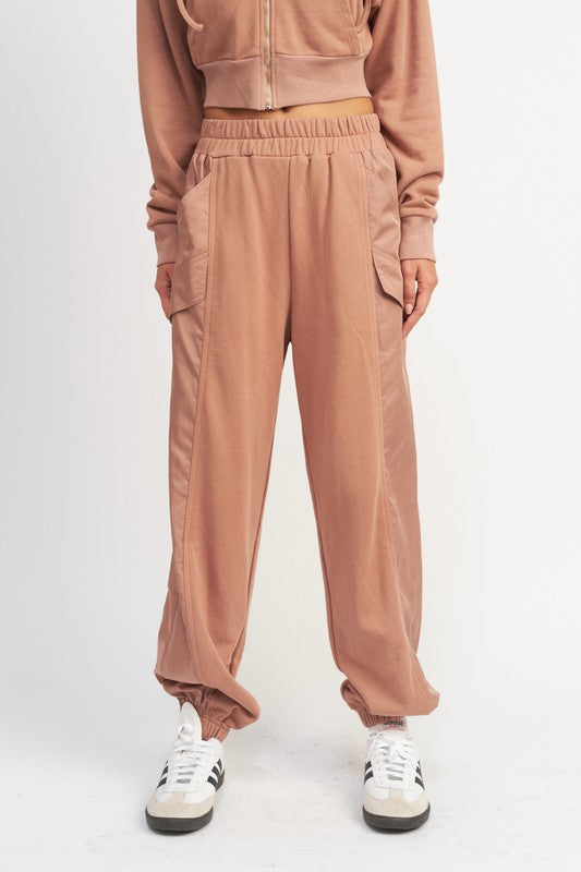 Emory Park Contrasted Cargo Jogger Pant