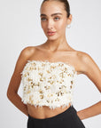 Emory Park Feather Tube Top