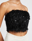 Emory Park Feather Tube Top