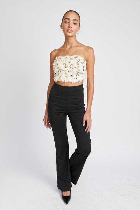 Emory Park Feather Tube Top