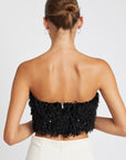 Emory Park Feather Tube Top