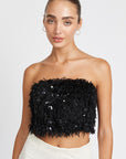 Emory Park Feather Tube Top