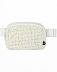 CC Quilted Puffer Belt Fanny Bag - Authentic C.C