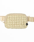 CC Quilted Puffer Belt Fanny Bag - Authentic C.C