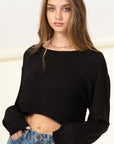 HYFVE Soul Mate Drop-Shoulder Cropped Sweatshirt