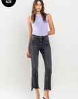 VERVET by Flying Monkey Plus Size High Rise Crop Flare Jeans