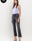 VERVET by Flying Monkey Plus Size High Rise Crop Flare Jeans