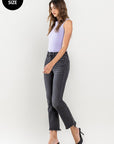 VERVET by Flying Monkey Plus Size High Rise Crop Flare Jeans