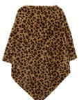 Leopard Pattern Faux Fur Cape