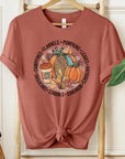 Fall Flannels Pumpkin Colorful Circle Tee