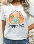 Happy Fall Polkadot Pumpkin Graphic Tee