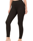 Zenana Brushed Microfiber Full Length Leggings