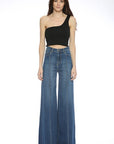 O2 Denim Wide Leg Denim Jeans