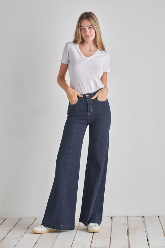 O2 Denim Wide Leg Denim Jeans