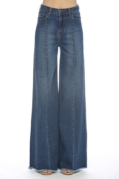 O2 Denim Wide Leg Denim Jeans