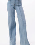 O2 Denim Wide Leg Denim Jeans