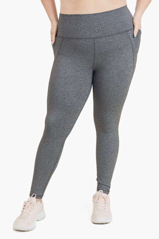 Mono B Curvy Tapered Band Essential High Waist Leggings