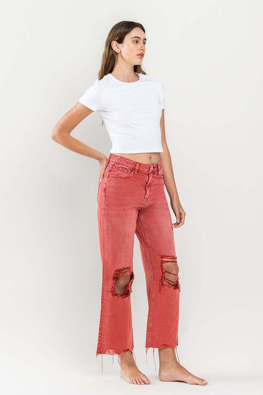 VERVET by Flying Monkey 90s Vintage Crop Flare Jeans