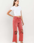 VERVET by Flying Monkey 90s Vintage Crop Flare Jeans