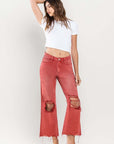 VERVET by Flying Monkey 90s Vintage Crop Flare Jeans