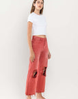 VERVET by Flying Monkey 90s Vintage Crop Flare Jeans