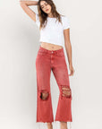 VERVET by Flying Monkey 90s Vintage Crop Flare Jeans