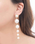 Sun Pearl Dangle Earrings