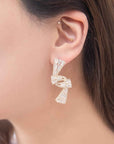 Crystal Ribbon Earrings