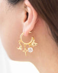 Interstellar Hoop Earrings