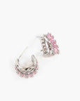 Pink Rocket Hoop Earrings