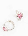 Precious Heart Hoop Earrings