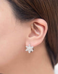 Snowflake Hoop Earrings