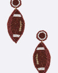 Beaded Football Iconic Earrings