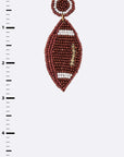 Beaded Football Iconic Earrings