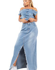 Sexy Fashion Denim 2 Piece Set by Claude