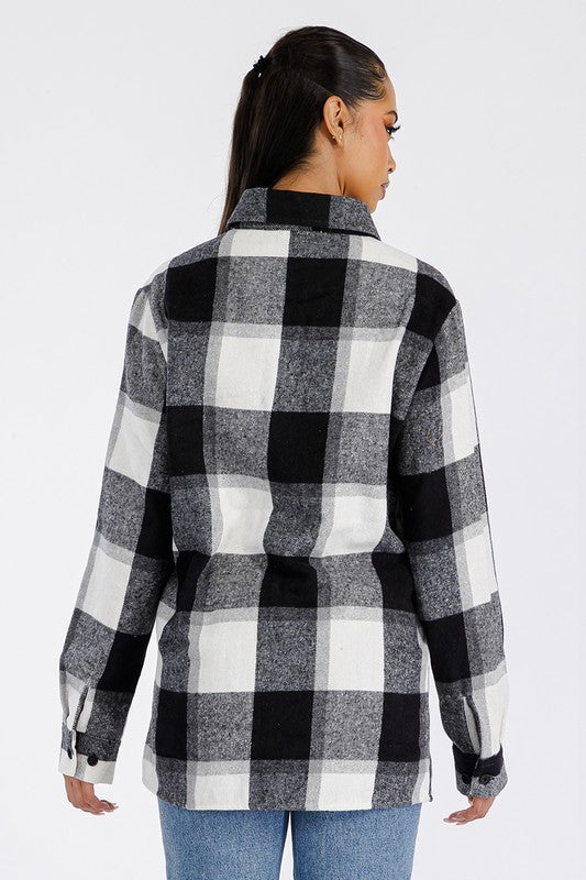 Boyfriend Buffalo Plaid Oversized Soft Flannel Shacket