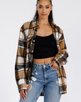 Boyfriend Oversized Soft Flannel Shacket