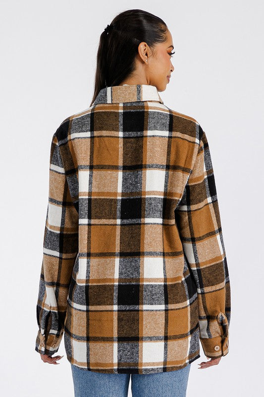 Boyfriend Oversized Soft Flannel Shacket