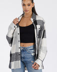 Large Plaid Boyfriend Oversized Soft Flannel Shacket