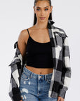 Large Plaid Boyfriend Oversized Soft Flannel Shacket