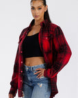 Boyfriend Oversized Soft Flannel Shacket