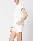 Fabina Bamboo Linen Shorts Set