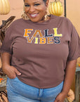 Soft Ideal Chenille Fall Vibes Graphic T-Shirt