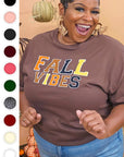 Soft Ideal Chenille Fall Vibes Graphic T-Shirt