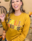 Soft Ideal Chenille Fall Vibes Graphic Sweatshirt