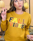 Soft Ideal Chenille Fall Vibes Graphic Sweatshirt